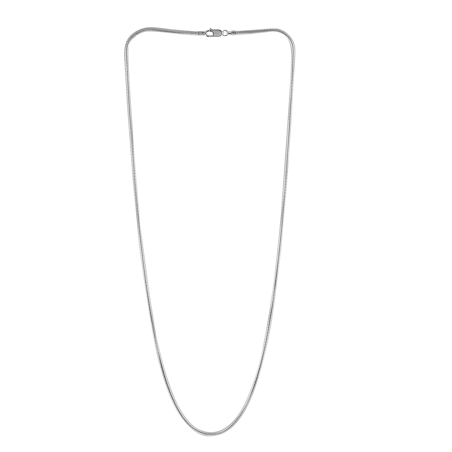 Sterling Silver Snake Necklace 30 Inches 27.70 Grams