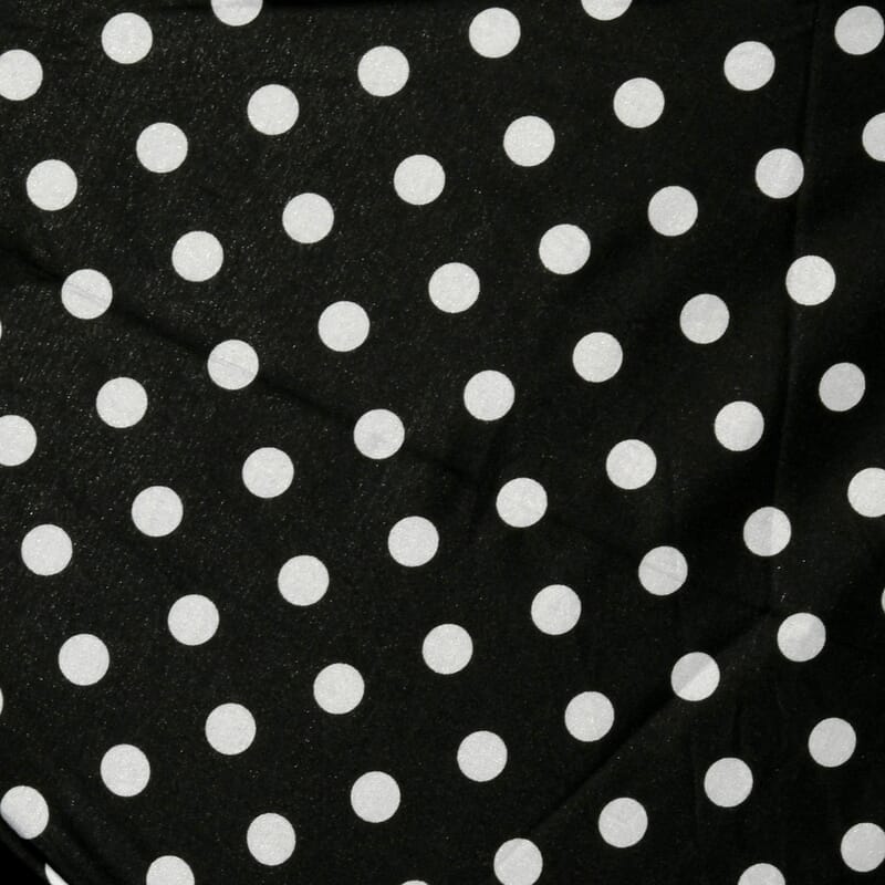 Black Dots Print Open & Close 3 Fold Inverted Umbrella