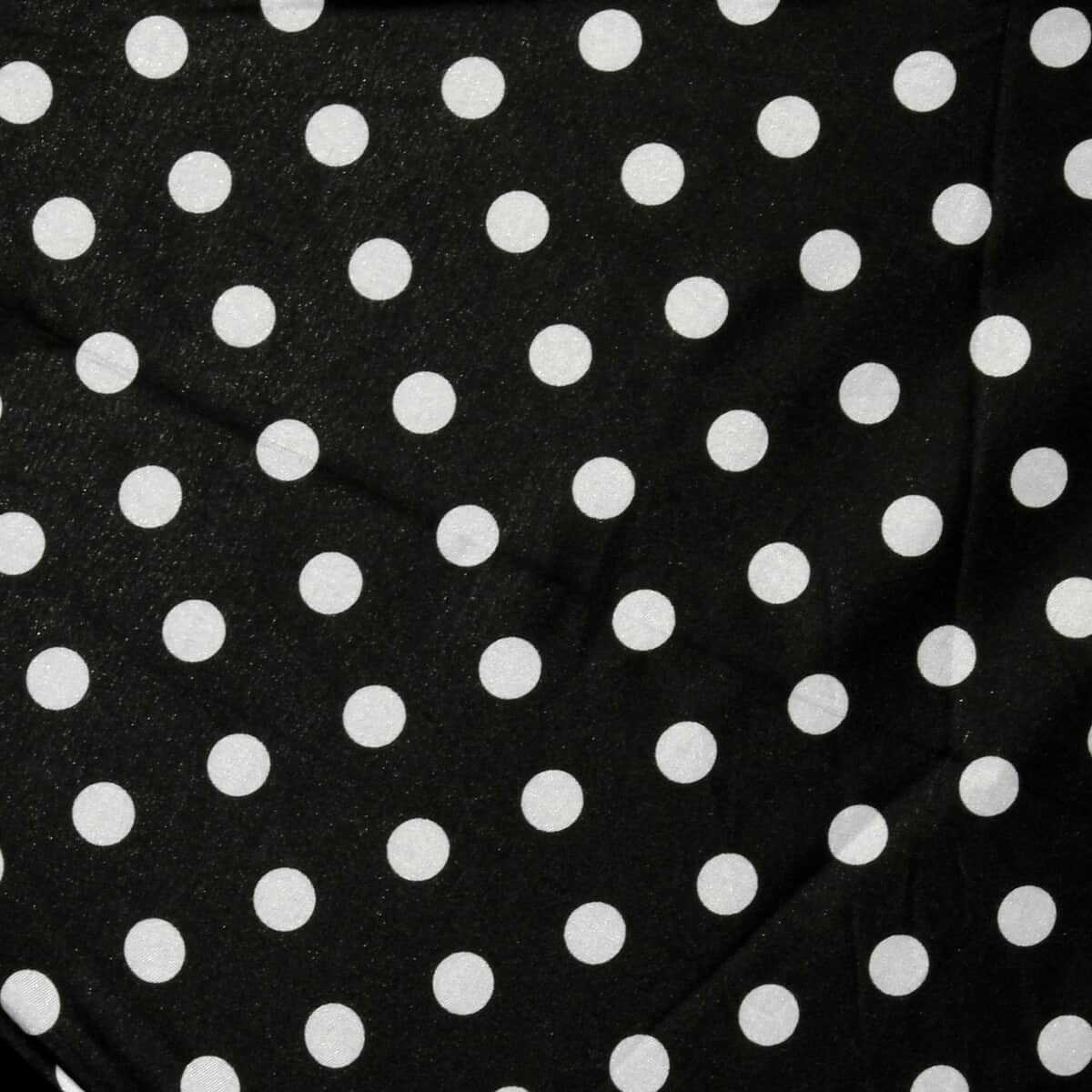 Black Dots Print Open & Close 3 Fold Inverted Umbrella image number 3