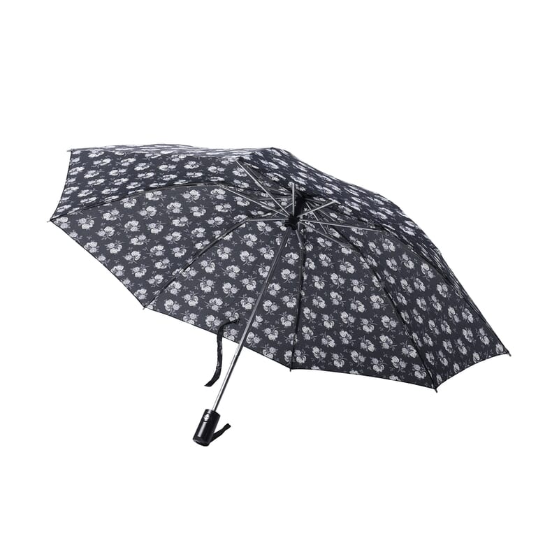 Multi Color Floral Print Open & Close 3 Fold Inverted Umbrella
