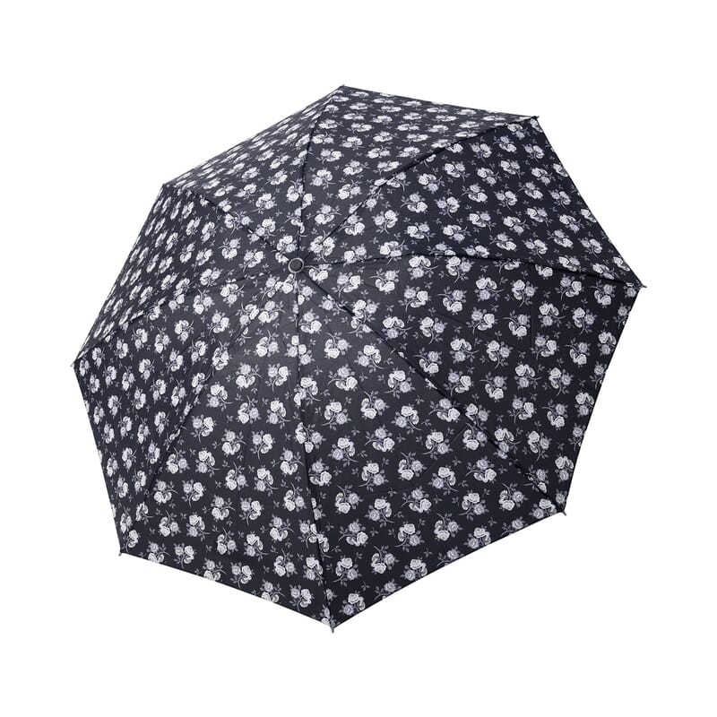 Multi Color Floral Print Open & Close 3 Fold Inverted Umbrella