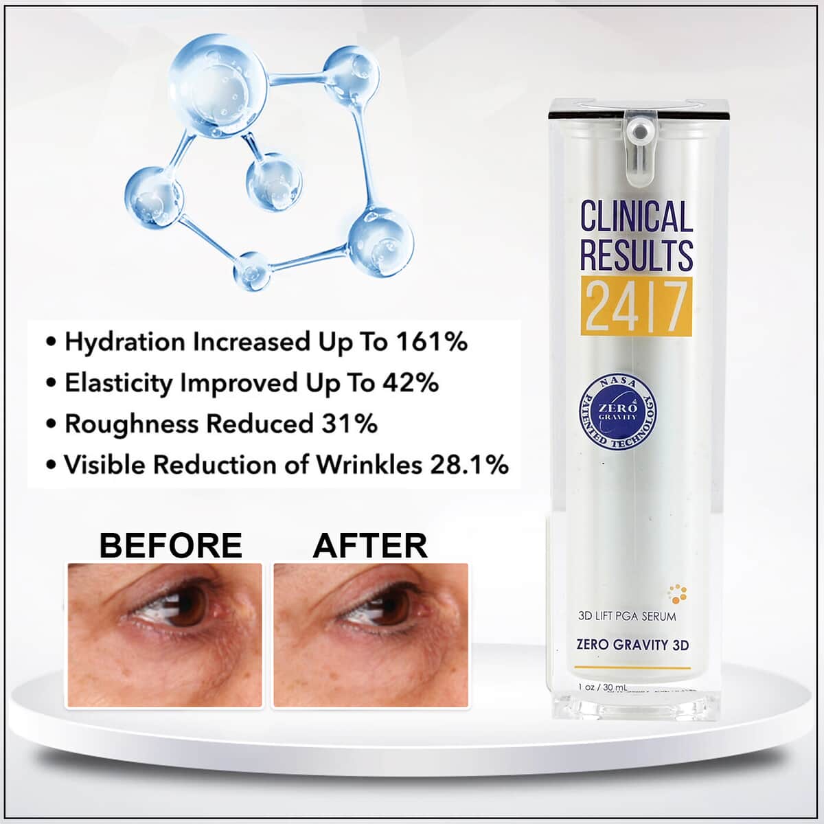 Clinical Results NASA 3D Lift PGA Serum 1 oz (Made In USA) image number 1