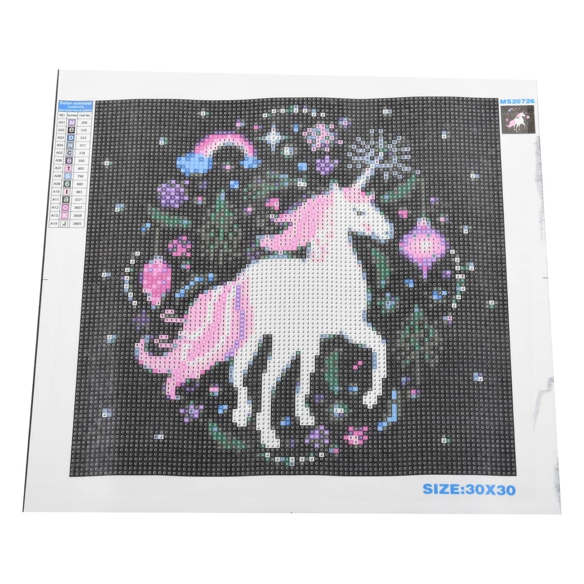 Multi Color Resin Drill, Canvas 5D Crystal Unicorn Painting without Frame image number 3