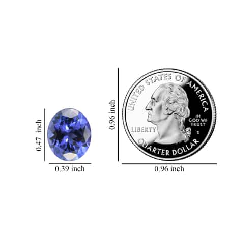 AA Tanzanite (Ovl 12x10 mm) 5.11 ctw , Loose Gem , Loose Gemstones , Loose Stones , Jewelry Stones image number 3