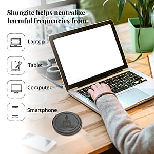 Shungite Buddha Round Tile 10cm Approx. 947.00 ctw