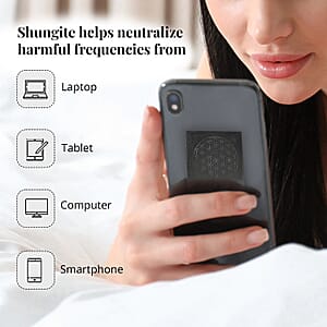 Shungite Flower of Life Square Tile 10cm Approx. 1499.00 ctw