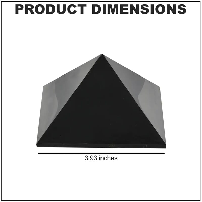 Shungite Pyramid 10 cm Approx 3170.00 ctw