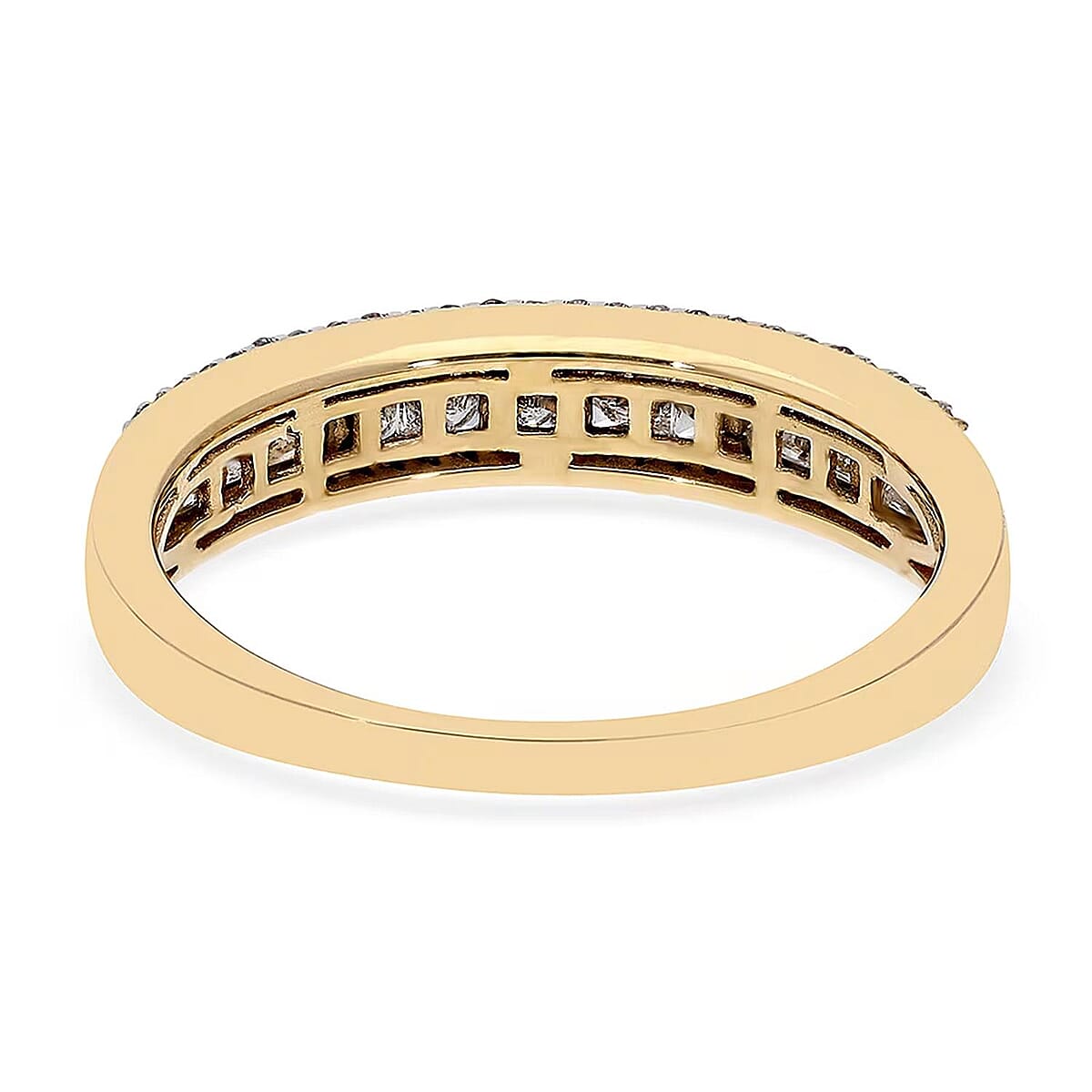 SGL Certified 1 ctw Diamond G-H I3 Ring in 10K Yellow Gold 2.50 Grams image number 7