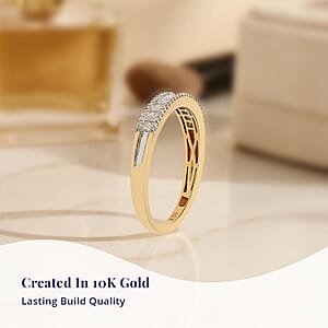 SGL Certified Luxoro 10K Yellow Gold G-H I3 Diamond Band Ring (Size 8.0) 2.50 Grams 1.00 ctw