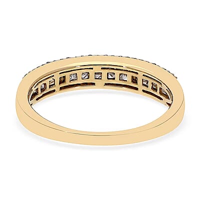 SGL Certified Luxoro 10K Yellow Gold G-H I3 Diamond Band Ring (Size 8.0) 2.50 Grams 1.00 ctw