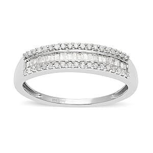 SGL Certified Luxoro 10K White Gold G-H I3 Diamond Band Ring (Size 6.0) 1.00 ctw