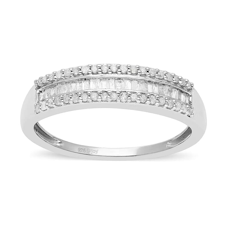 SGL Certified Luxoro 10K White Gold G-H I3 Diamond Band Ring (Size 6.0) 1.00 ctw