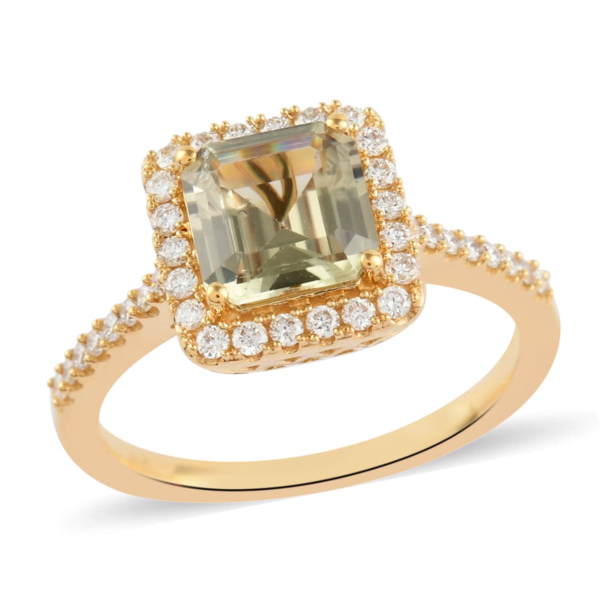 ONE OF A KIND ILIANA 18K Yellow Gold AAA Turkizite and Diamond G-H SI Ring (Size 7.0) 4.31 Grams 1.85 ctw image number 0