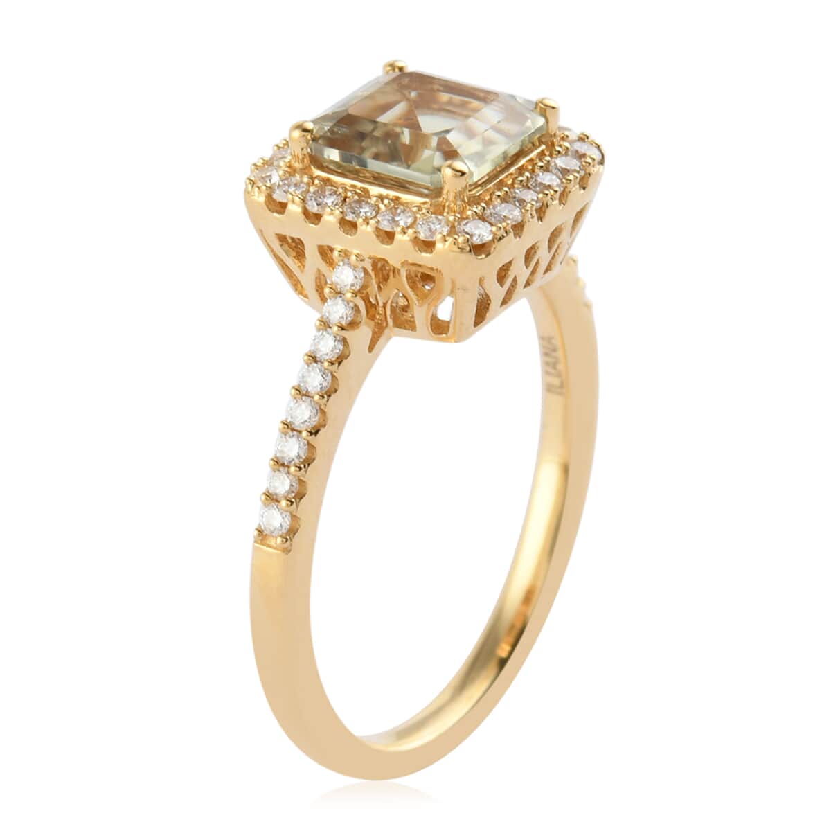 ONE OF A KIND ILIANA 18K Yellow Gold AAA Turkizite and Diamond G-H SI Ring (Size 7.0) 4.31 Grams 1.85 ctw image number 2