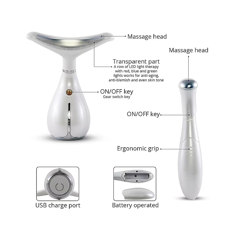 Opatra DermiNeck Anti-Aging Device with Free DermiEye with Every Purchase