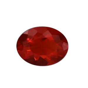 AAAA Crimson Fire Opal (Ovl 8x6 mm) Aprx 0.75 ctw
