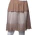 Brown Lace Skirt Extender with Elastic Waistband (Polyester, L/XL) image number 0