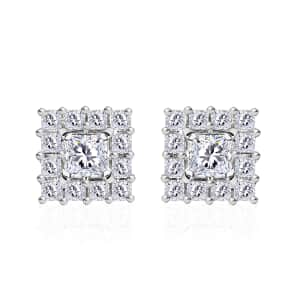 10K White Gold Diamond G-H I3 Stud Earrings 0.50 ctw