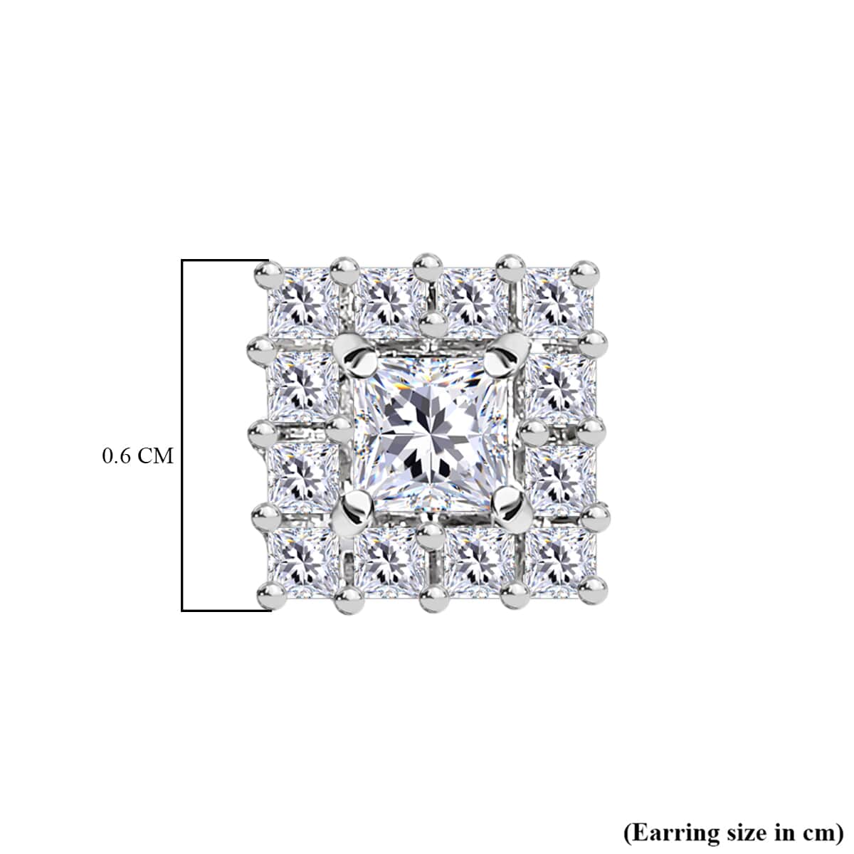 10K White Gold Diamond G-H I3 Stud Earrings 0.50 ctw image number 4