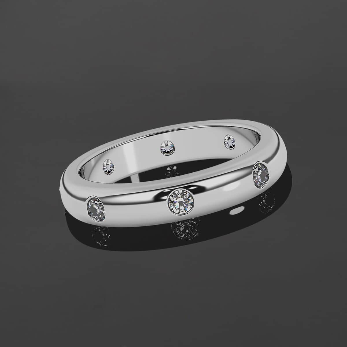 Rhapsody 950 Platinum E-F VS Diamond Band Ring (Size 7.0) 6.25 Grams 0.50 ctw image number 1