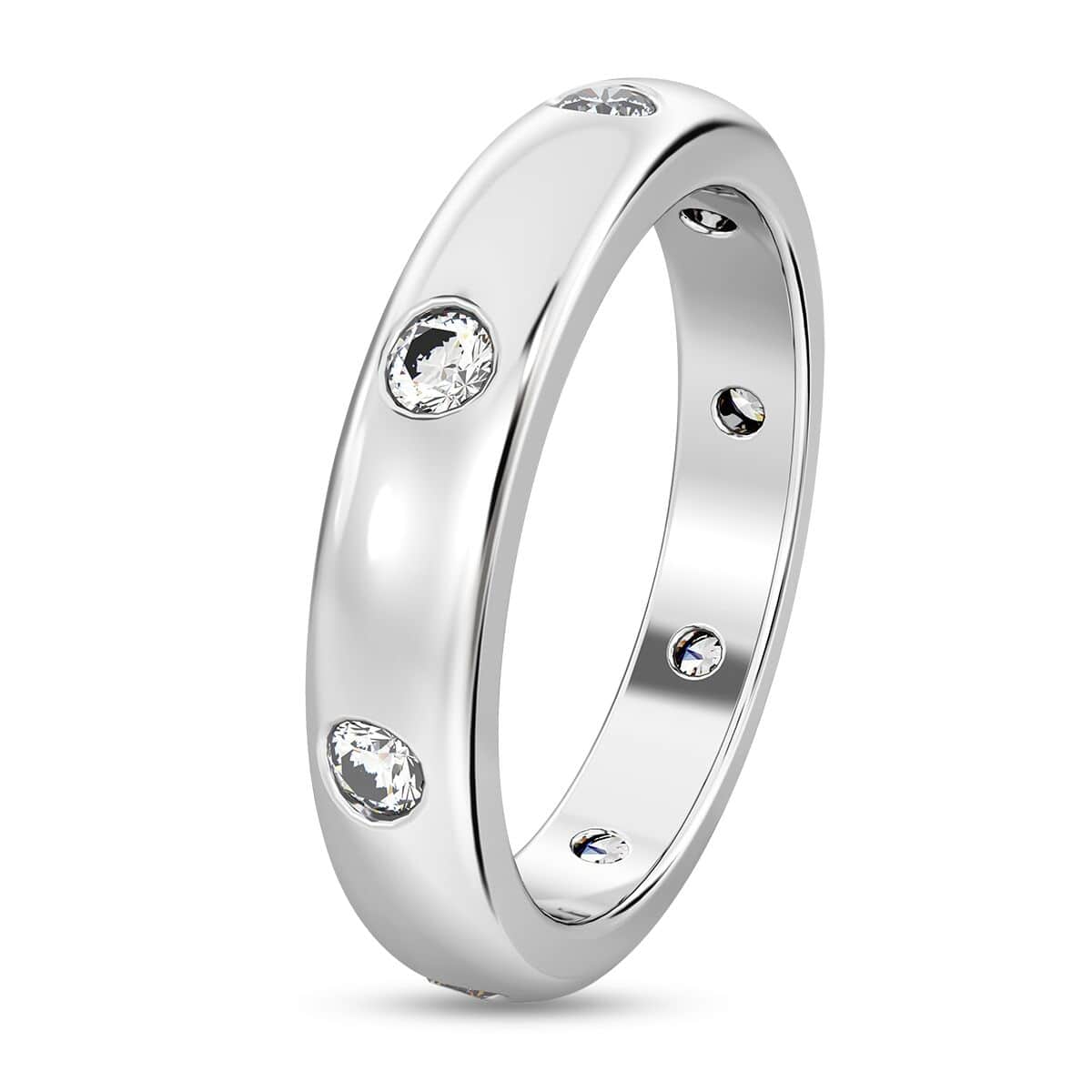 Rhapsody 950 Platinum E-F VS Diamond Band Ring (Size 7.0) 6.25 Grams 0.50 ctw image number 3