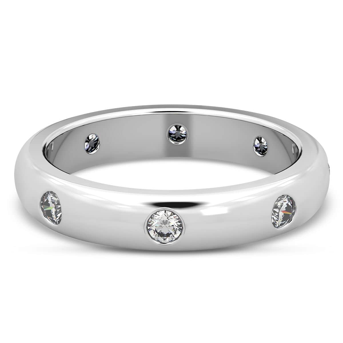 Rhapsody 950 Platinum E-F VS Diamond Band Ring (Size 7.0) 6.25 Grams 0.50 ctw image number 4