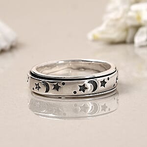 D'Joy Artisan Crafted Spinner Ring in Sterling Silver 4.30 Grams (Size 10)