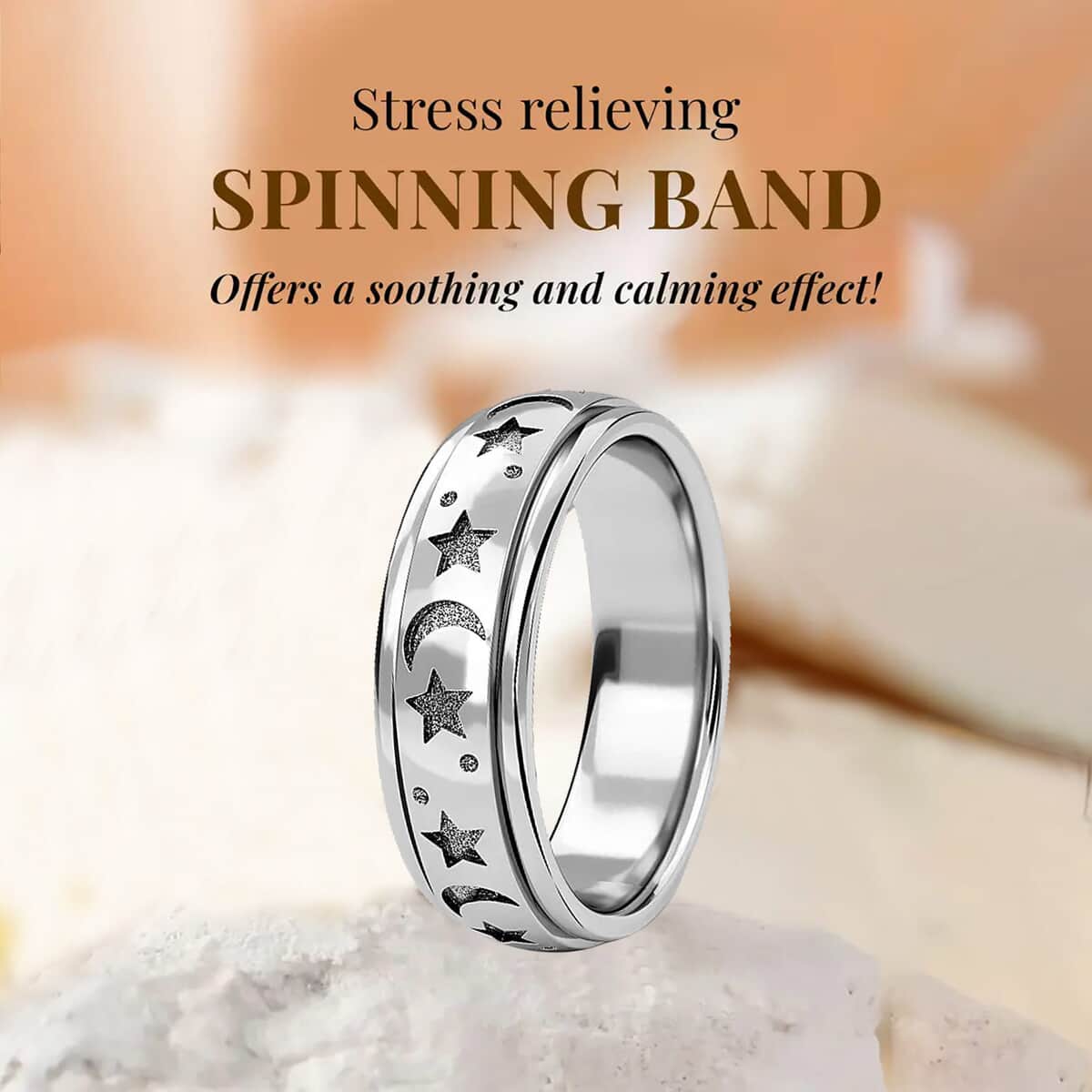 Artisan Crafted Spinner Ring in Sterling Silver 4.30 Grams (Size 10) image number 2