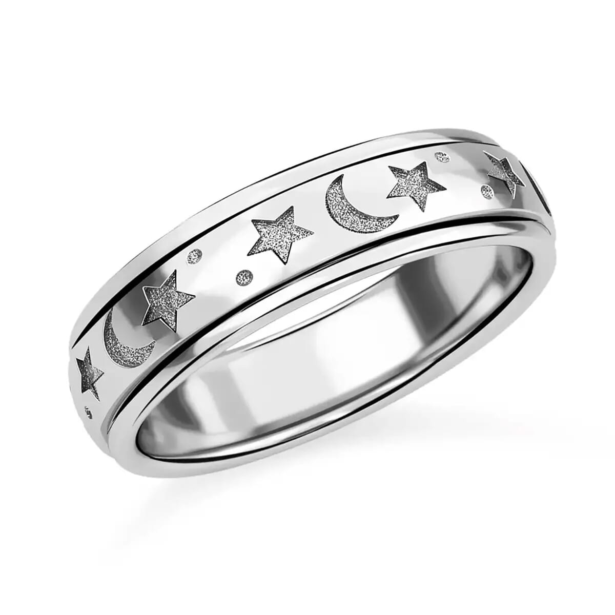 D'Joy Artisan Crafted Spinner Ring in Sterling Silver 4.30 Grams (Size 6) image number 0
