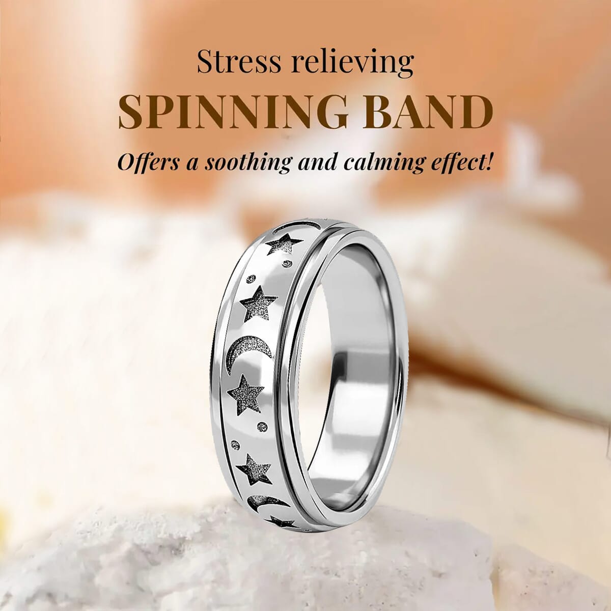 D'Joy Artisan Crafted Spinner Ring in Sterling Silver 4.30 Grams (Size 6) image number 2