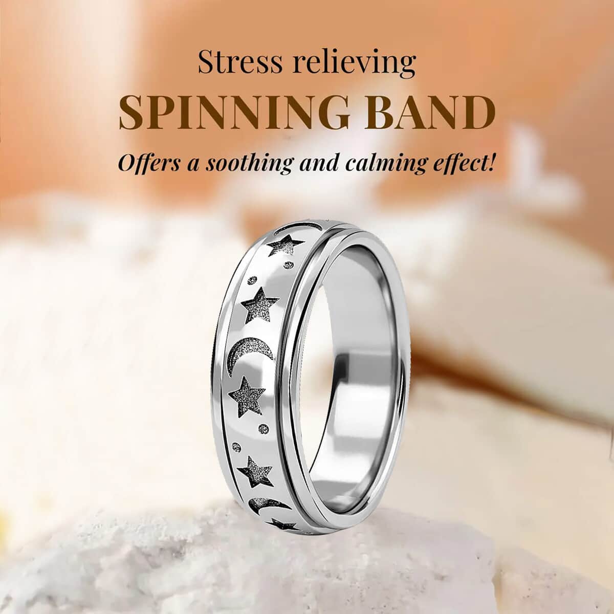 Artisan Crafted Spinner Ring in Sterling Silver 4.30 Grams (Size 7) image number 2