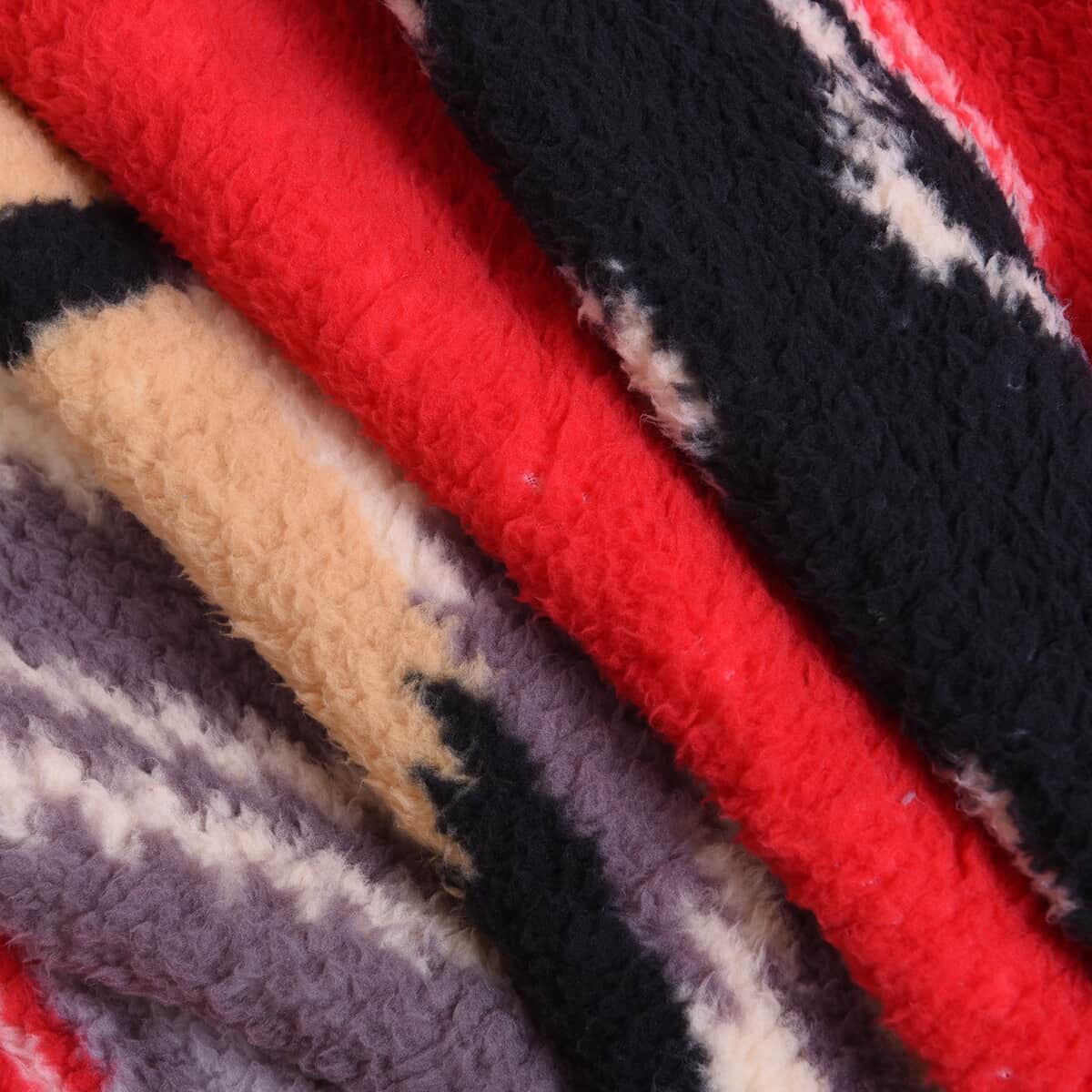 Homesmart Tribal Pattern Double Face Sherpa Blanket (Microfiber) image number 4
