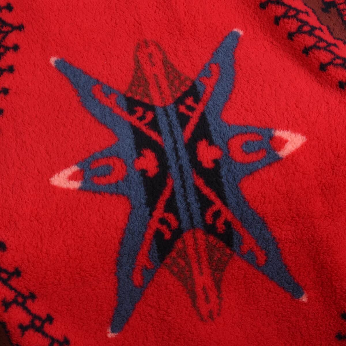 Homesmart Tribal Pattern Double Face Sherpa Blanket (Microfiber) image number 2