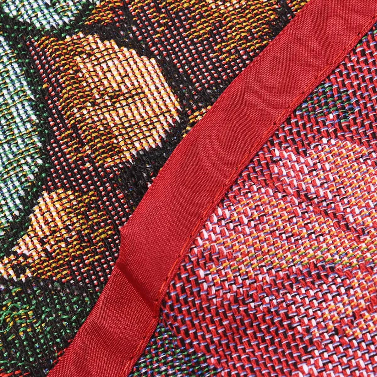 HOMESMART Pine Cone & Mistletoe Wreath Christmas Tree Skirt (40, 40% Cotton & 60% Polyester) image number 6