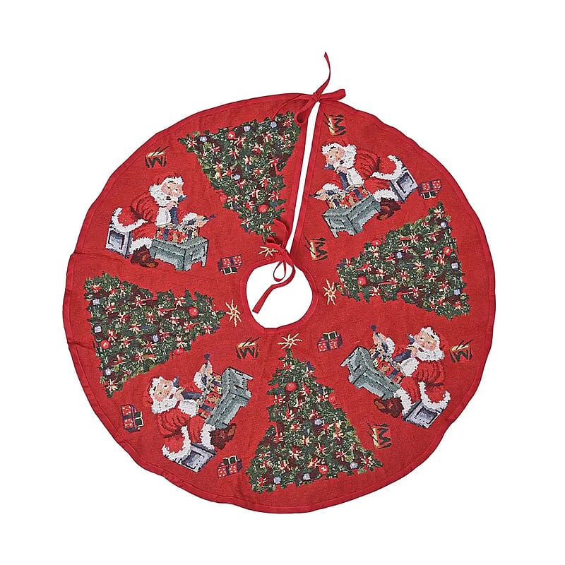 Homesmart Christmas Tree & Santa Christmas Tree Skirt (39, 40% Cotton & 60% Polyester)