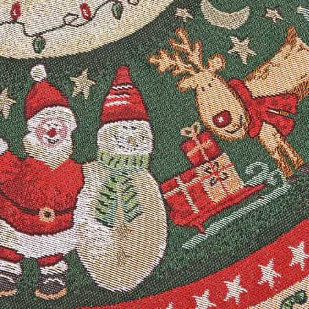 Homesmart Santa & Snowman Christmas Tree Skirt (40, 40% Cotton & 60% Polyester) image number 4