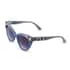 Nicole Miller Corsica Runway 100% UV Protection 52mm Blue & Dusty Blue Cat-Eye Sunglasses with Cleaning Cloth and Protective Carrying Case image number 1