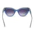 Nicole Miller Corsica Runway 100% UV Protection 52mm Blue & Dusty Blue Cat-Eye Sunglasses with Cleaning Cloth and Protective Carrying Case image number 2