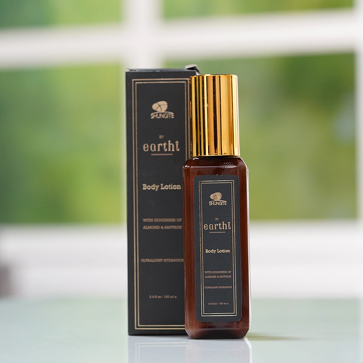 Earthi Almond and Saffron Body Lotion with Shungite 3.4 fl Oz image number 4