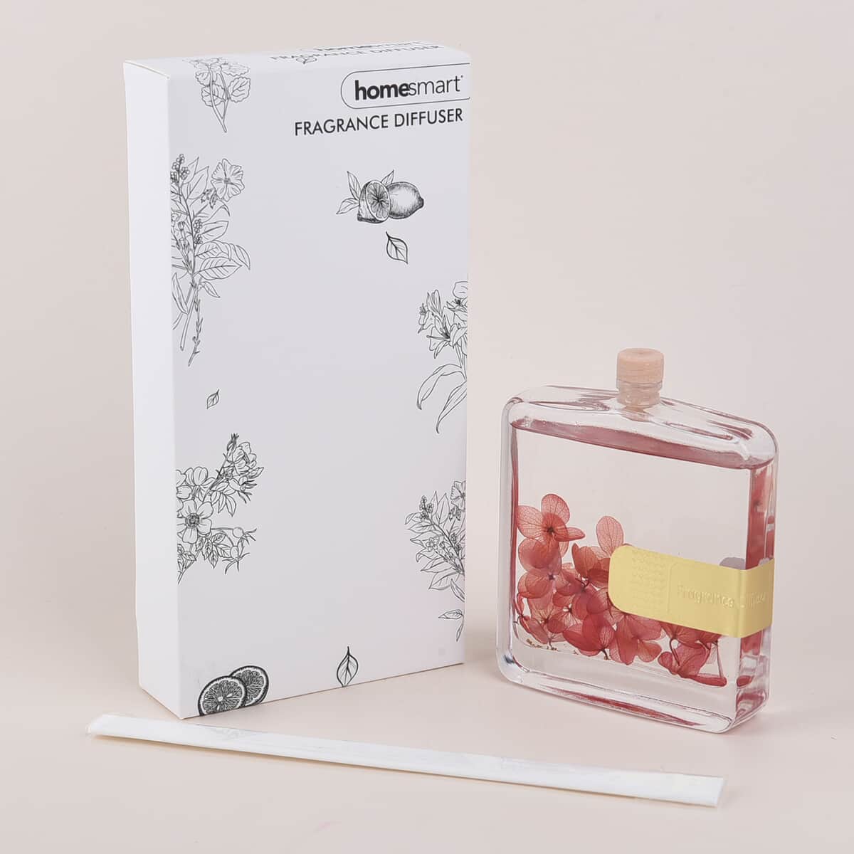 Homesmart Home Air Freshener Diffuser with Real Flowers-Red (100 ml) image number 0