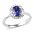 Certified & Appraised Rhapsody 950 Platinum AAAA Tanzanite and E-F VS Diamond Ring (Size 10.0) 6.30 Grams 2.15 ctw image number 0