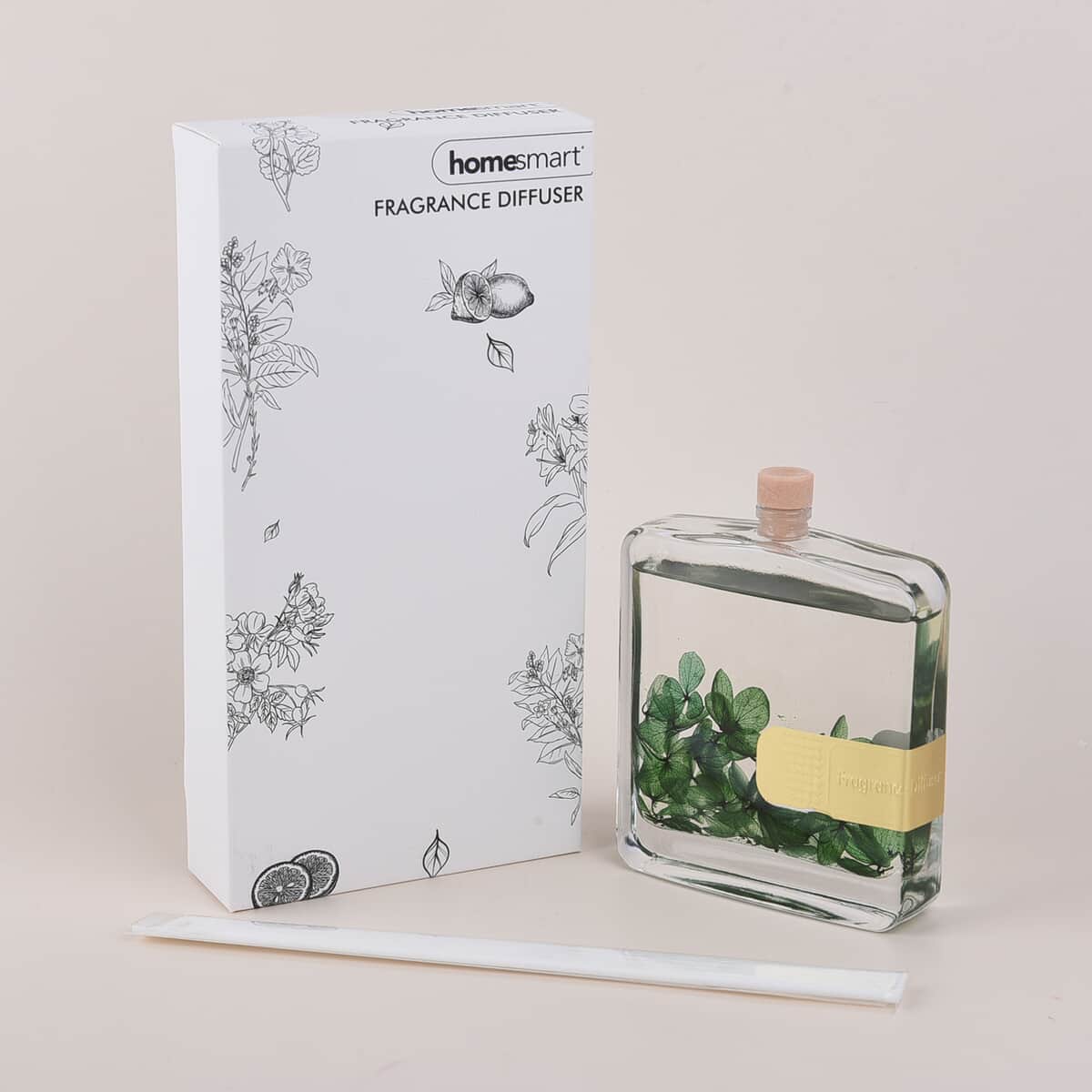 Homesmart Home Air Freshener Diffuser with Real Flowers-Green (100 ml) image number 0