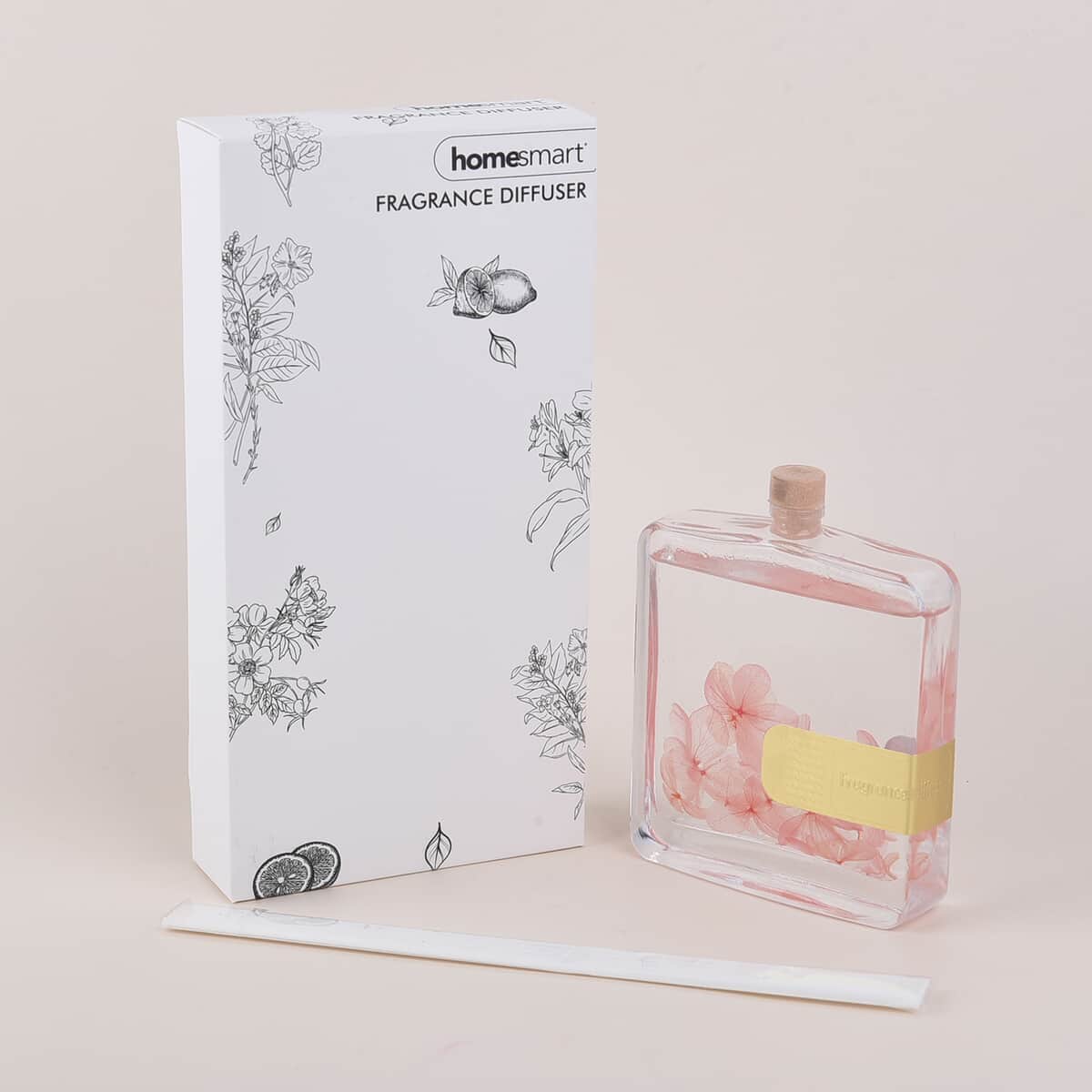 Homesmart Home Air Freshener Diffuser with Real Flowers-Pink (100 ml) image number 0