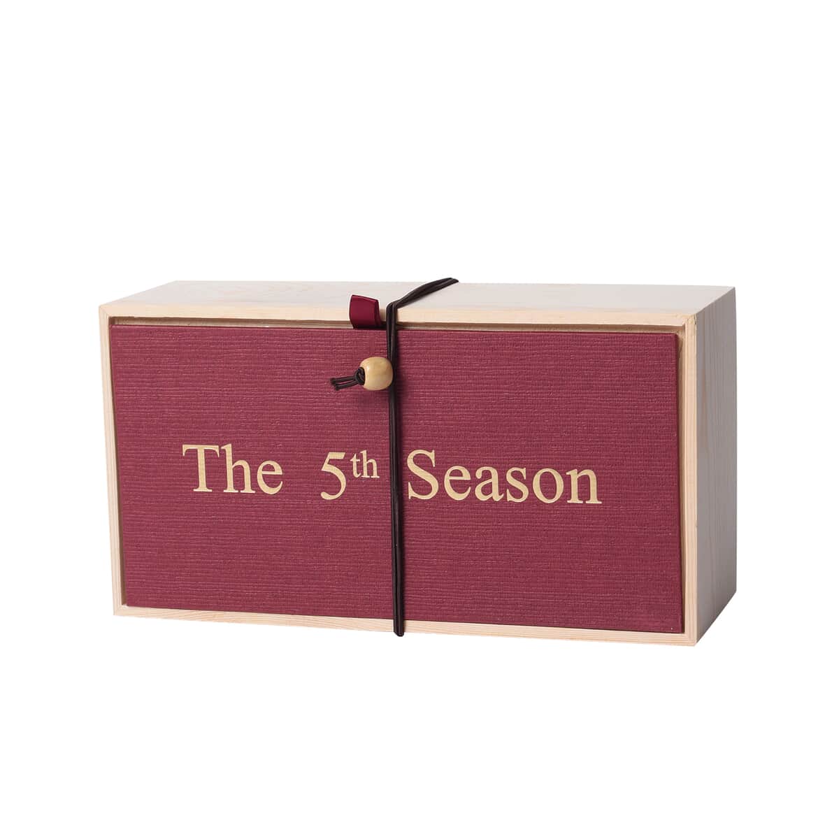 The 5th Season Red Fancy Home Fragrance Scented Sya Candles and Wooden Gift Box (Candy Cinnamon) image number 5