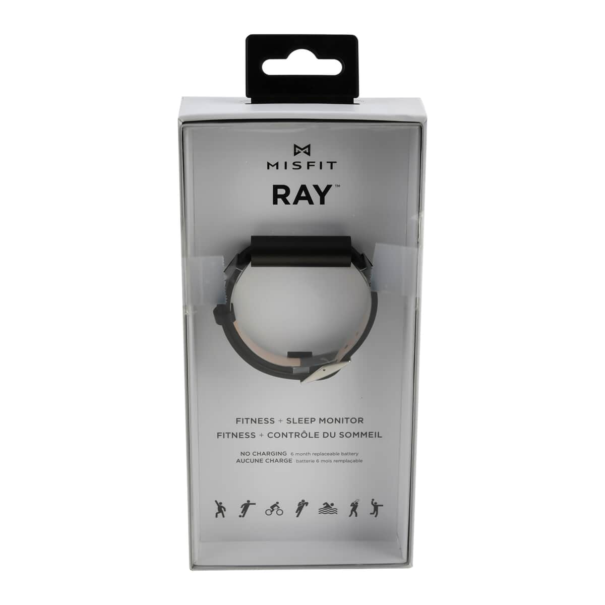 Misfit Ray Fitness and Sleep Tracker with Black Leather Band -Carbon Black image number 5
