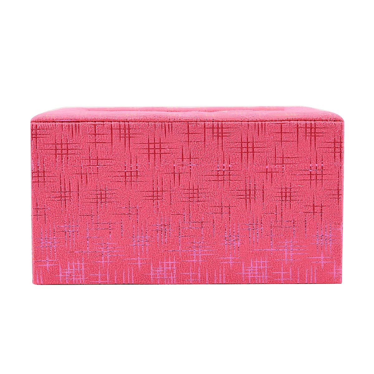 Pink Velvet Picture Photo Frame Display Jewelry Organizer with Glass Window (7.68x5.71x4.33) image number 3