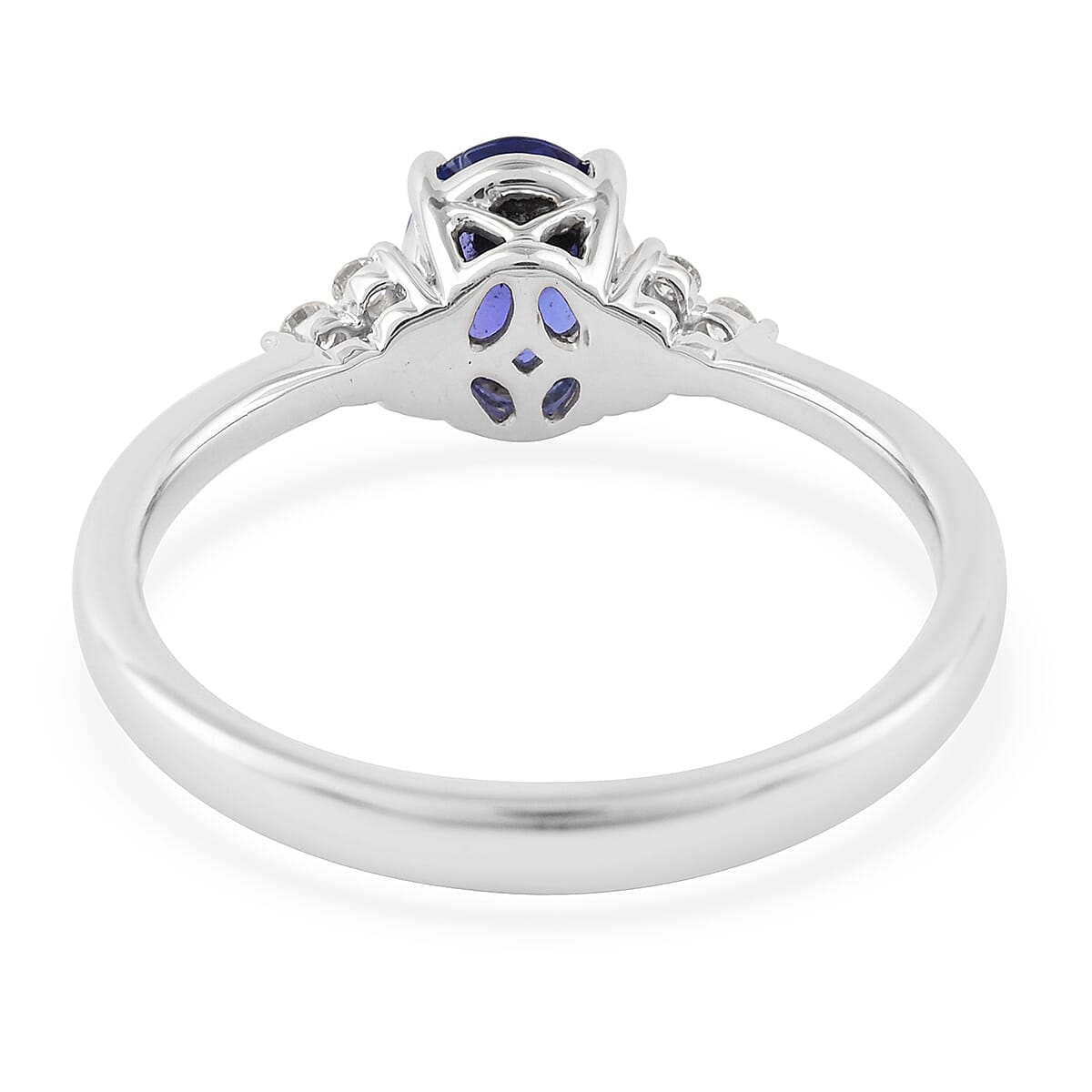 Rhapsody 1.40 ctw AAAA Tanzanite and Diamond E-F VS Ring in 950 Platinum 5.33 Grams (Size 10)