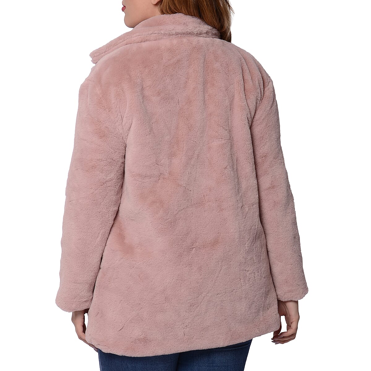Passage Blush Faux Fur Coat - XL | Women's Polyester Coat | Winter Coats for Women | Ladies Fur Coats image number 1