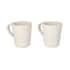 Set of 2 White Ceramic Drip Catching Mug image number 0