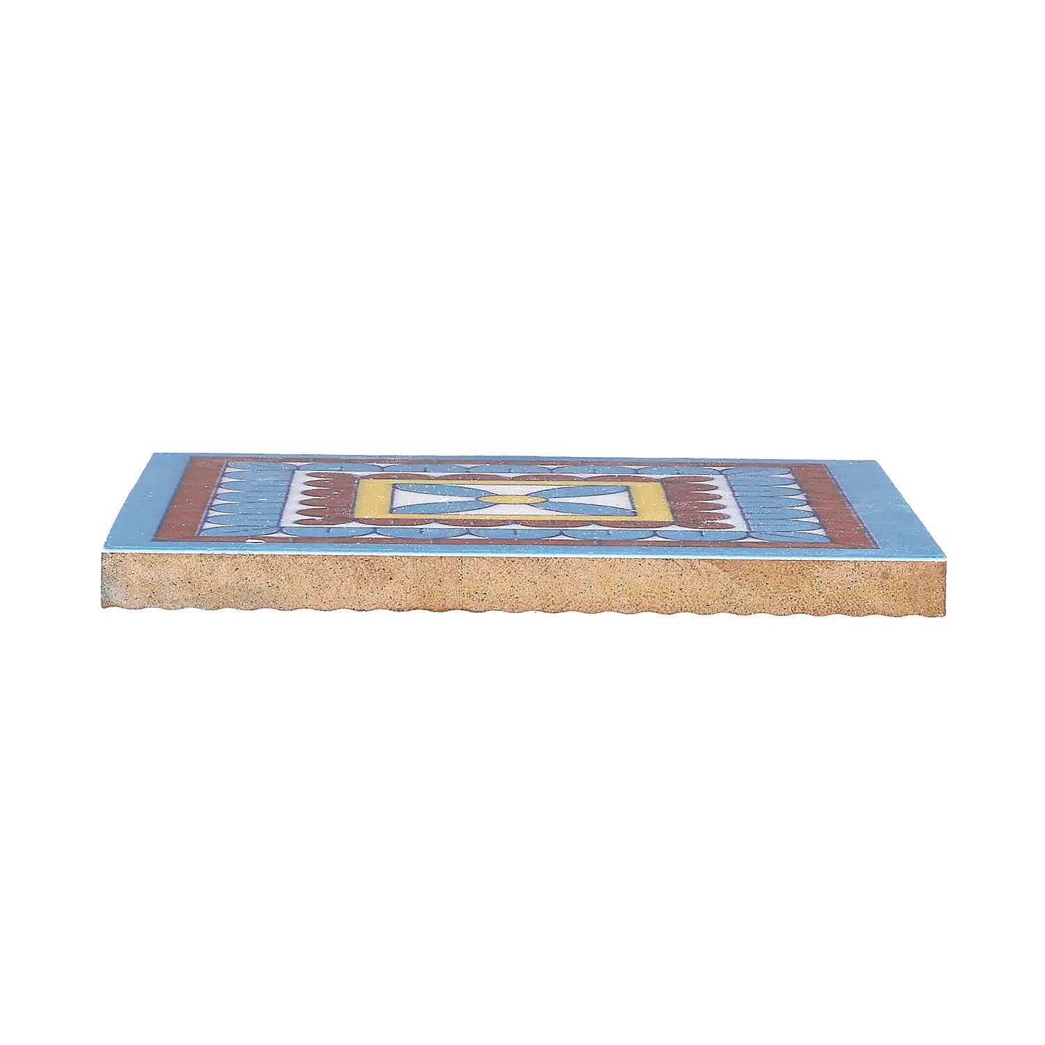 Set of 6 Hand Painted Mexican Talavera Tiles with Glue